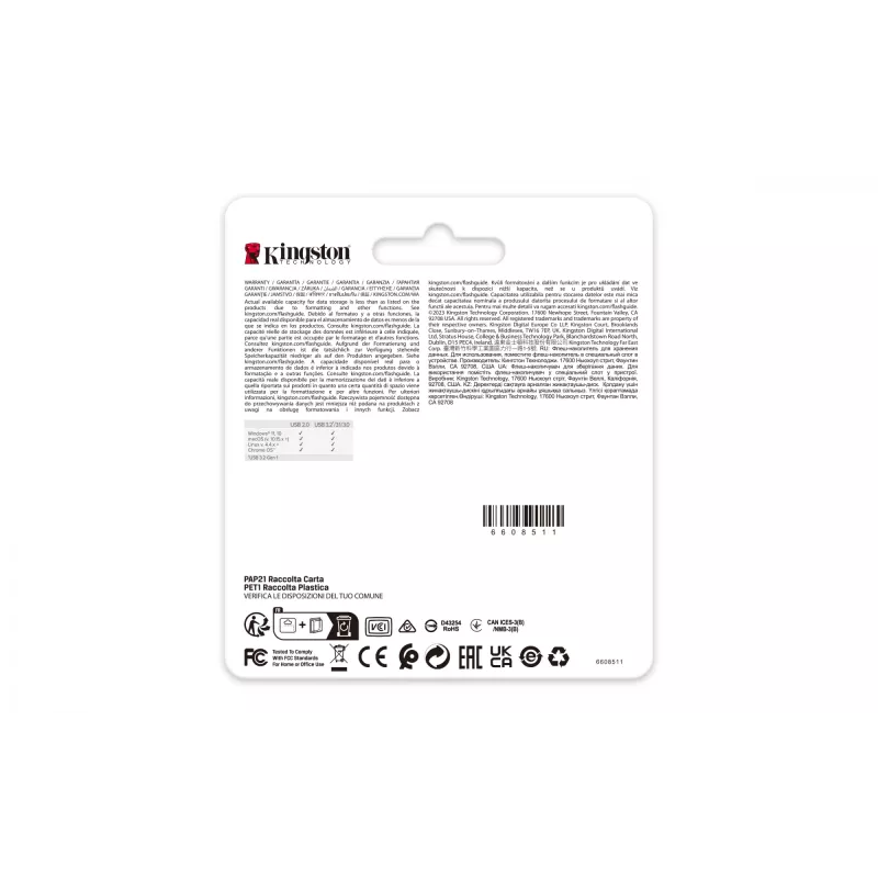 „Kingston Technology“ DataTraveler SE9 G3 256GB metalinis USB 3.2 Gen 1 atmintukas (220MB/s skaitymas)