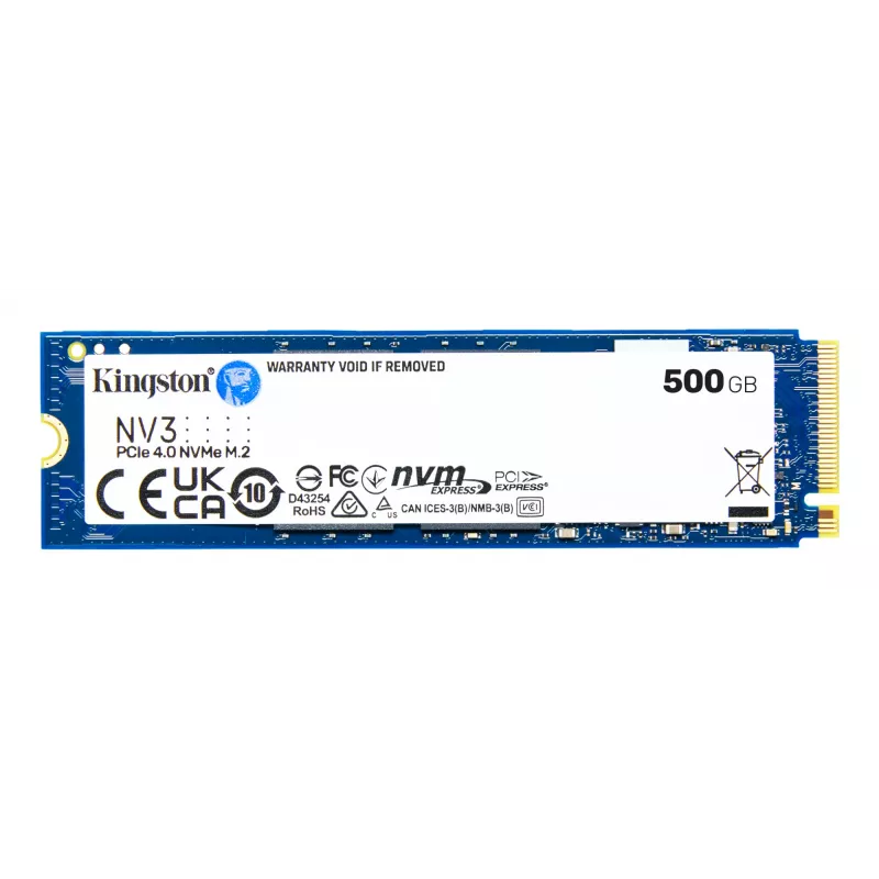SSD diskas Kingston Technology 500 GB M.2 NVMe SNV3S/500G
