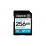 SDXC atminties kortelė Kingston 256GB UHS-I Canvas Go Plus — 256 GB, U3/V30, skaitymas 200 MB/s, rašymas 160 MB/s, 10 klasė, juoda