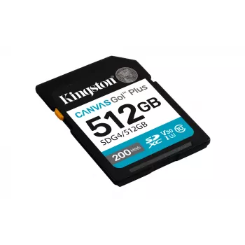 Kingston Canvas Go! Plus 512GB SDXC atminties kortelė