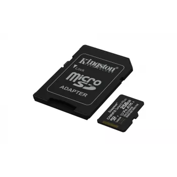 MicroSDXC atminties kortelė KINGSTON 256GB UHS-I Canvas Select Plus Gen3, Class 10, 150 MB/s, A1, V10