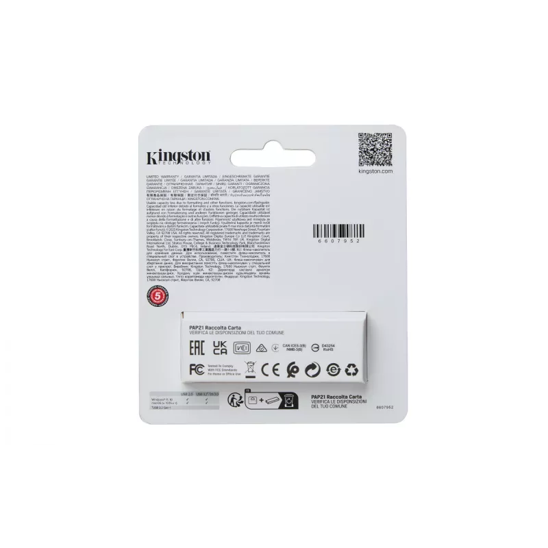 Kingston DataTraveler Exodia S 64GB USB 3.2 Gen 1 atmintukas (juodas/juodas)