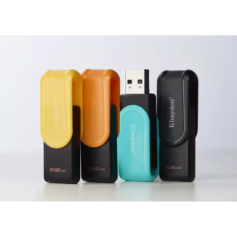 Kingston DataTraveler Exodia S 64GB USB 3.2 Gen 1 atmintukas (juodas/juodas)