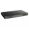 D-Link 24 prievadų Gigabit PoE valdomas komutatorius su 4x 10G SFP+ ir 370 W galia