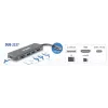 D-Link 6-in-1 USB-C šakotuvas su HDMI / kortelių skaitytuvu / Power Delivery