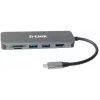 D-Link 6-in-1 USB-C šakotuvas su HDMI / kortelių skaitytuvu / Power Delivery