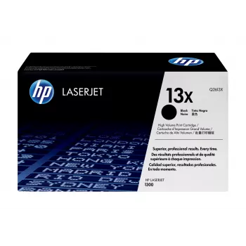HP 13X didelės išeigos juodas originalus LaserJet tonerio kasetė, 4000 puslapių, juoda, 1 vnt.