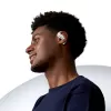 SHOKZ OpenFit Air, balti belaidžiai ausinės su ausų kabliukais, skirti pokalbiams/muzikai/sportui/kasdieniam naudojimui, Bluetooth, balti