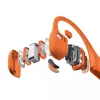 Kaulų laidumo ausinės Shokz OpenRun Pro 2 – belaidės Bluetooth 5.3, IP55, 12 h veikimo, 150 mAh, oranžinė, užkabinamos