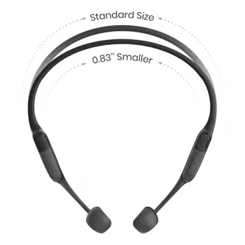 Ausinės Shokz OpenRun Mini – belaidės kaulinio laidumo sportinės ausinės, IP67, Bluetooth 5.1, 480 min baterija
