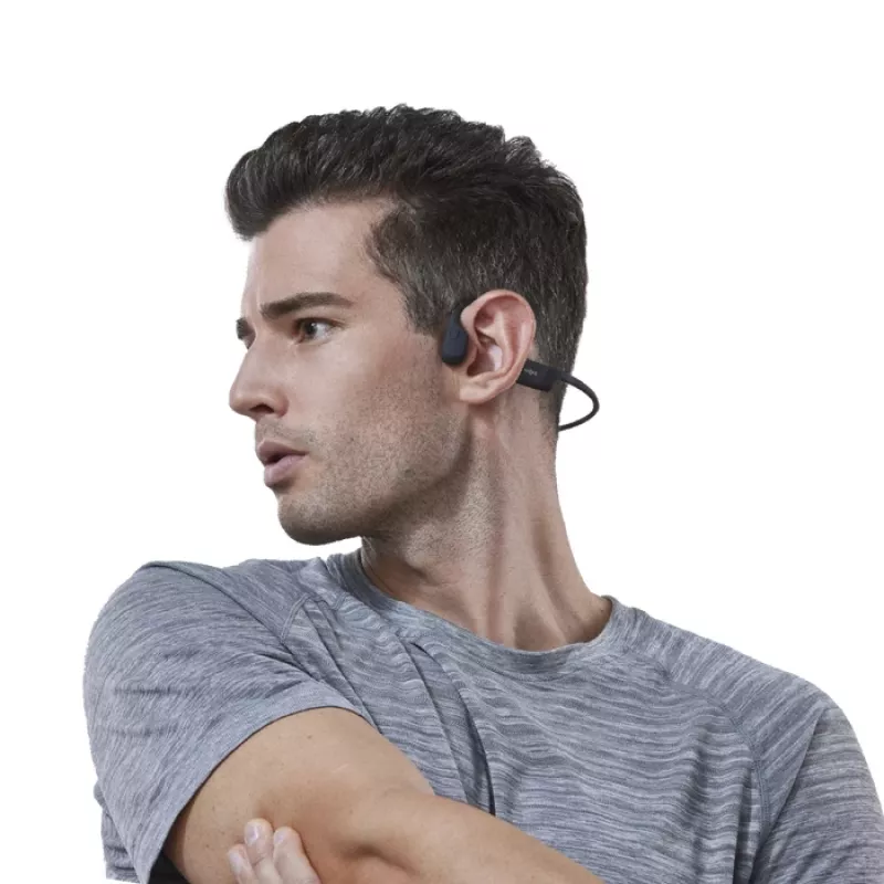 Ausinės Shokz OpenRun Mini – belaidės kaulinio laidumo sportinės ausinės, IP67, Bluetooth 5.1, 480 min baterija