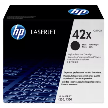 HP 42X didelės išeigos juodas originalus lazerinis kasetė 1 vnt.