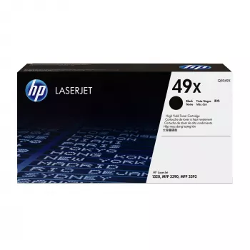 HP 49X didelės išeigos juodas originalus LaserJet tonerio kasetė, 6000 puslapių, juoda, 1 vnt.
