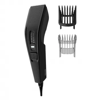 Philips 3000 serijos HC3510/15 plaukų kirpimo mašinėlė juoda – DualCut ašmenys, 0,5–23 mm, 13 ilgio pakopų