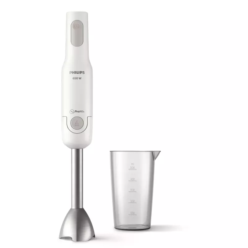 Panardintuvas Philips HR2534/00 — 650 W, 2 greičiai, pulsas, metalinis velenas, baltas