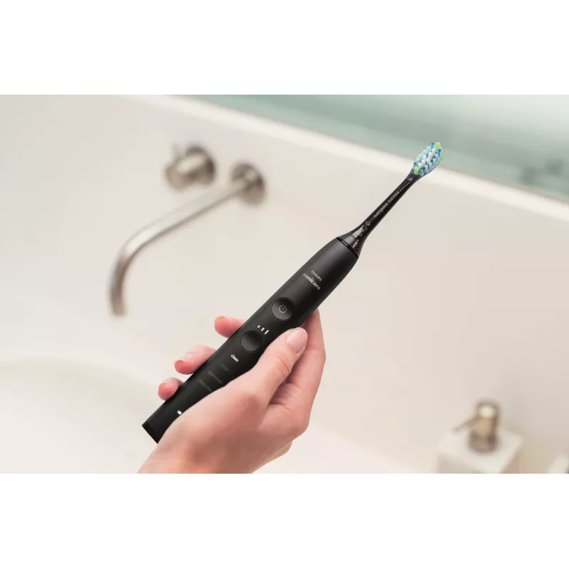 Sonicinis dantų šepetėlis Philips DiamondClean 9000 HX9914/54, 2 rankenos, 5 režimai, juodas, Bluetooth, 1 įkroviklis
