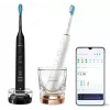 Philips HX9914/57 DiamondClean 9000 2 vnt. komplektas Juoda/Balta elektrinis dantų šepetėlis