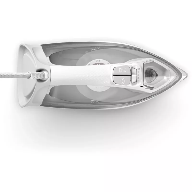 Philips 5000 serijos DST5010/10 lygintuvas SteamGlide Plus padas 2400 W pilka, balta