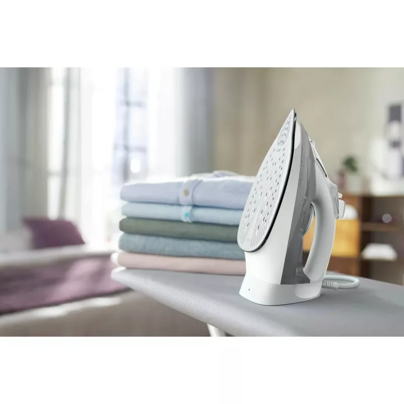 Philips 5000 serijos DST5010/10 lygintuvas SteamGlide Plus padas 2400 W pilka, balta