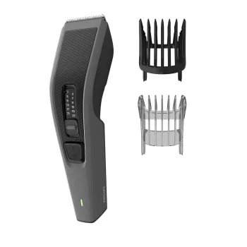 Philips HAIRCLIPPER Series 3000 HC3525/15 Plaukų kirpimo mašinėlė, juoda, pilka, 0,5 mm, 2,3 cm, 4,1 cm, AC/akumuliatorius, 45 min