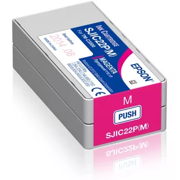 Epson SJIC22P(M): Rašalinė kasetė, skirta ColorWorks C3500 (rausvai raudona)
