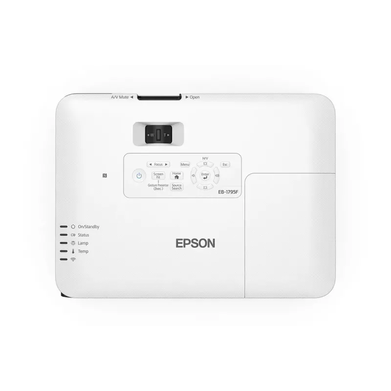 Epson EB-1795F trumpo fokusavimo projektorius 3200 ANSI liumenų 3LCD 1080p (1920x1080) Baltas, Pilkas