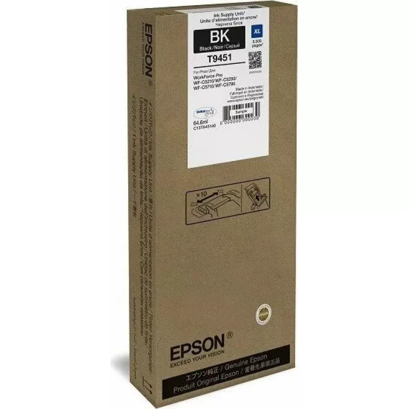 Epson WF-C5xxx serijos kasečių juoda XL didelės talpos