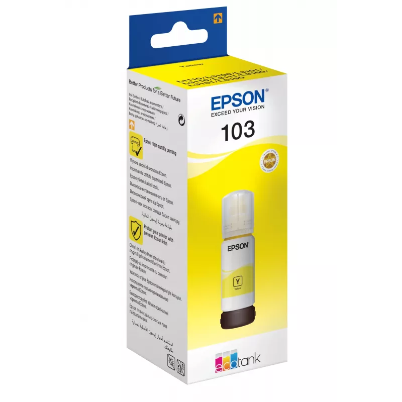 Rašalo buteliukas Epson 103 ECOTANK geltonas