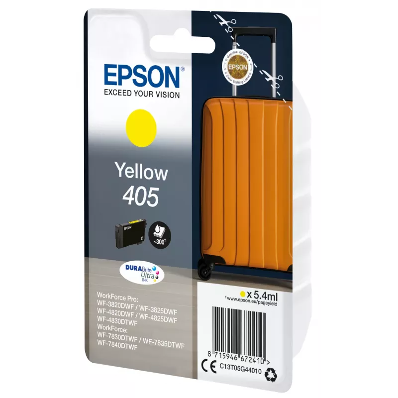 Epson 405 DURABrite Ultra rašalo kasetė geltona, 1 vnt., originali, standartinė išeiga