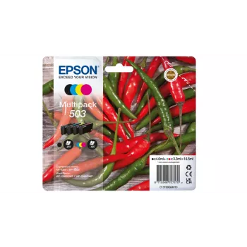 Originalus Epson 503 rašalo kasetė 4 vnt. Standartinė išeiga Juoda, Žydra, Raudona, Geltona