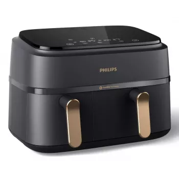 Karšto oro gruzdintuvė Philips 3000 Series Dual Basket Airfryer NA352/00 — 9 L, 2750 W, dviejų krepšelių, 8 programos, 40–200°C