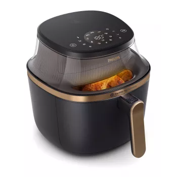 Karšto oro gruzdintuvė Philips 3000 Series NA332/00 — 6,2 L, 1700 W, jutiklinis LED, 16 programų