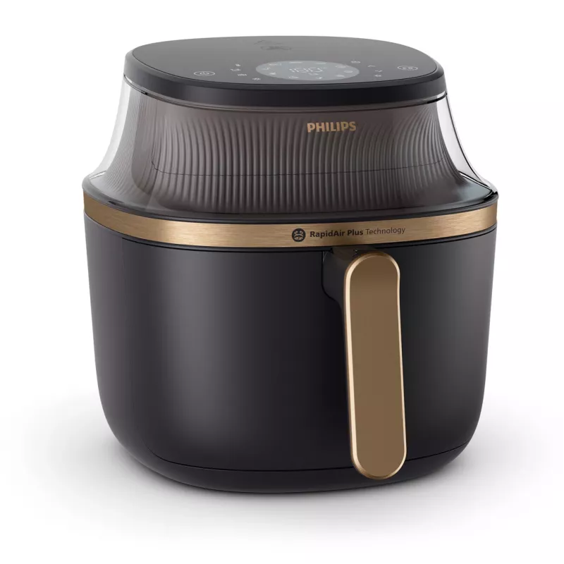 Karšto oro gruzdintuvė Philips 3000 Series NA332/00 — 6,2 L, 1700 W, jutiklinis LED, 16 programų