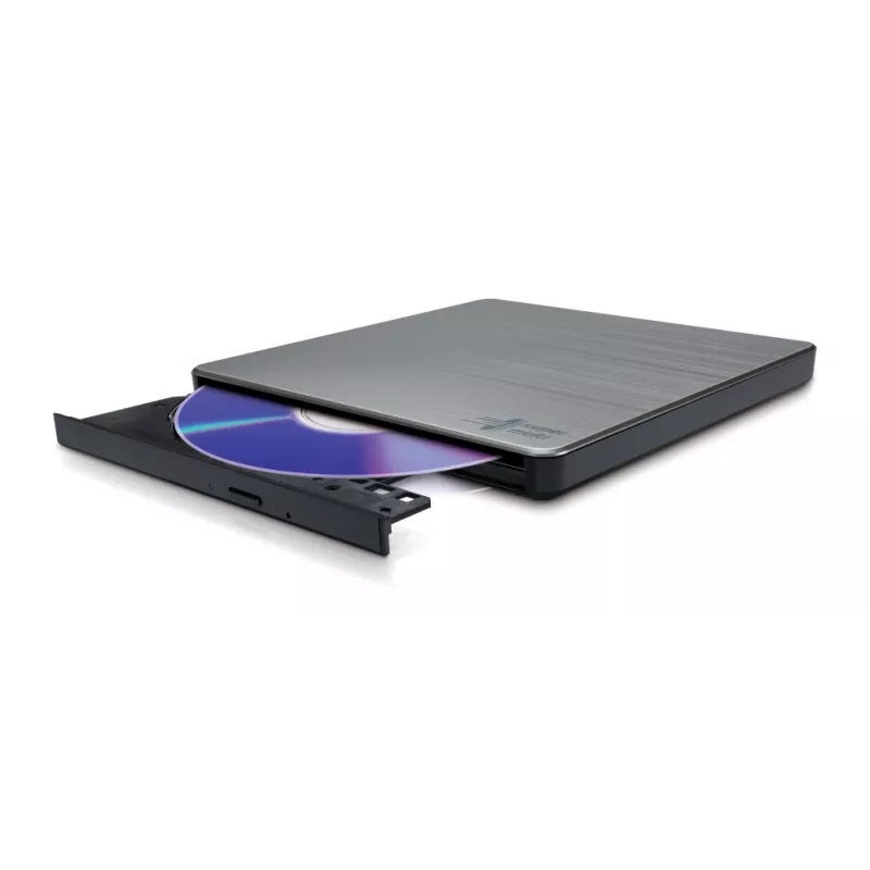 HITACHI-LG DATA STORAGE GP60NW60 nešiojamas DVD įrašymo įrenginys, USB 2.0, sidabrinis
