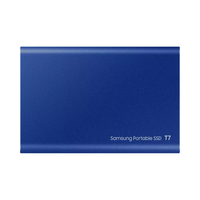Išorinis SSD Samsung T7 Portable 1 TB, USB-C 3.2 Gen 2, NVMe, AES-256 aparatinė šifravimo, Mėlyna