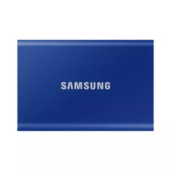 Išorinis SSD Samsung T7 Portable 1 TB, USB-C 3.2 Gen 2, NVMe, AES-256 aparatinė šifravimo, Mėlyna