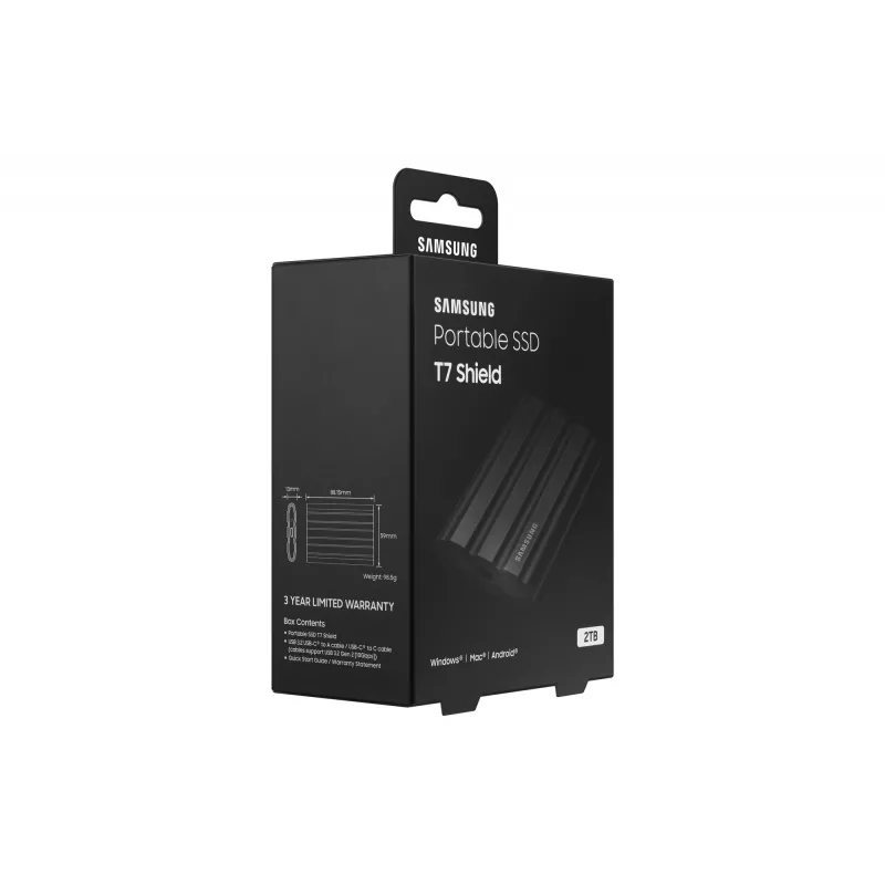 Samsung MU-PE2T0S 2 TB USB Type-C 3.2 Gen 2 (3.1 Gen 2) juodas