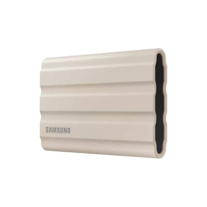 Išorinis SSD Samsung MU-PE1T0K 1TB, nešiojamas NVMe USB Type-C 3.2 Gen 2, smėlio spalvos, guminis korpusas, atsparus vandeniui