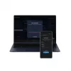 Išorinis SSD Samsung MU-PE1T0K 1TB, nešiojamas NVMe USB Type-C 3.2 Gen 2, smėlio spalvos, guminis korpusas, atsparus vandeniui