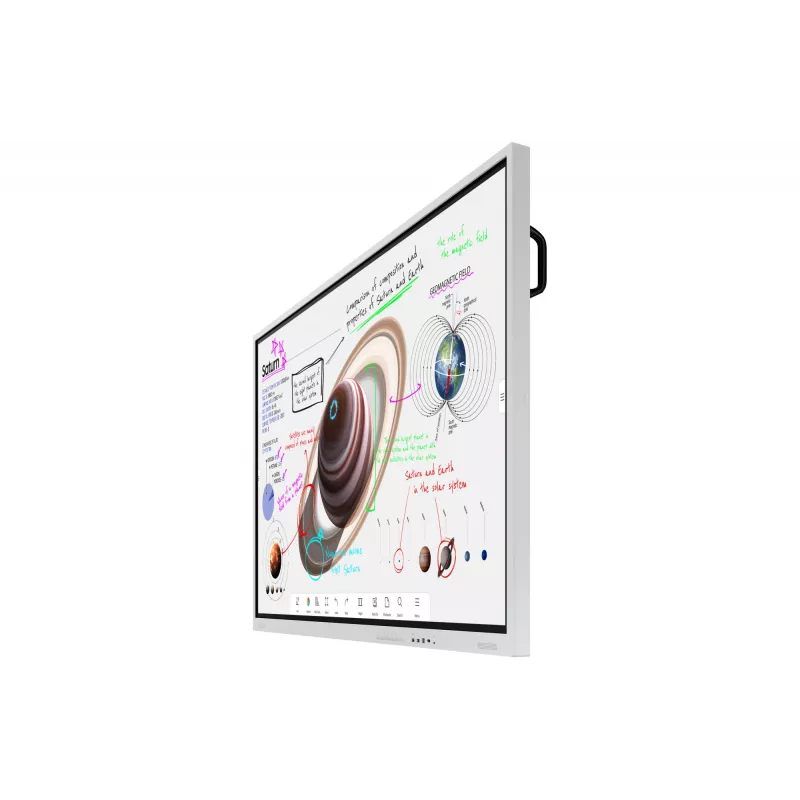 Samsung WM75B interaktyvi lenta 190,5 cm (75 col.) 3840 x 2160 pikselių Liečiamas ekranas Pilka, Balta