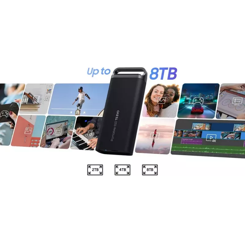 Samsung MU-PH4T0S 4 TB 3.2 Gen 1 (3.1 Gen 1) Juoda