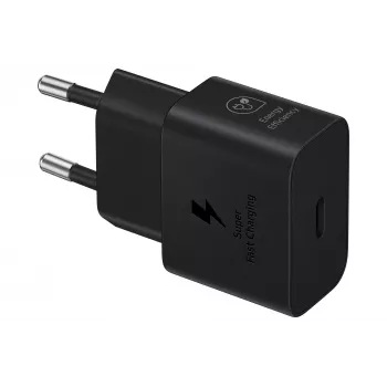 Samsung EP-T2510 25W USB-C greitasis kroviklis, juodas, 1 m laidas