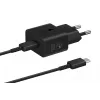 Samsung EP-T2510 25W USB-C greitasis kroviklis, juodas, 1 m laidas