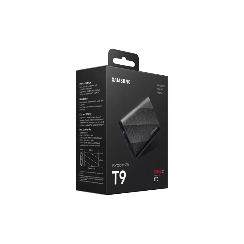 Samsung MU-PG1T0B 1 TB USB Type-C USB 3.2 Gen 2x2 juodas