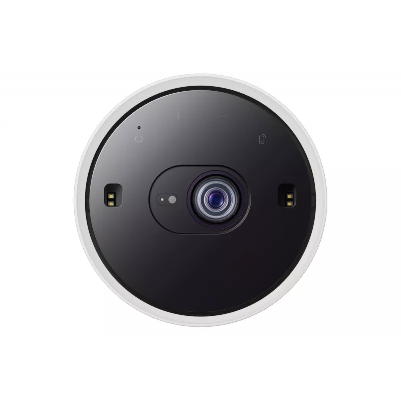 Samsung The Freestyle 2-os kartos SP-LFF3CLAXXXH nešiojamasis DLP LED projektorius, Full HD 1080p, 230 ANSI liumenų, Wi-Fi 5, Bluetooth 5.2, HDR10+, 5 W RMS, baltas