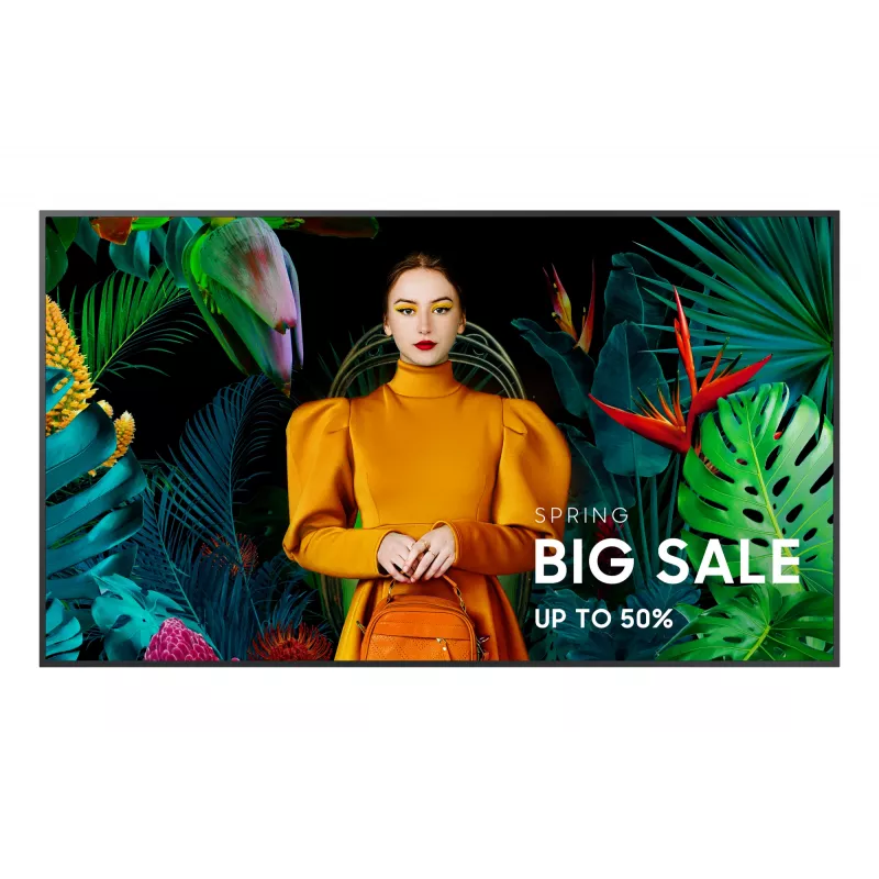Samsung QM75C skaitmeninės signalizacijos plokščiasis ekranas 190,5 cm (75 col.) LCD Wi-Fi 500 cd/m² 4K Ultra HD juodas Tizen 24/7