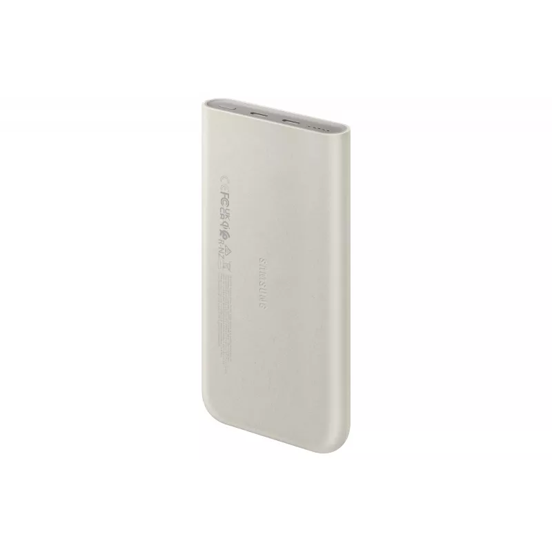 Powerbank Samsung EB-U2510XUEGEU 10000 mAh, PD 3.0 25W, USB-C įėjimas/išėjimas, belaidis įkrovimas, 3 įrenginių išėjimas, smėlio spalvos