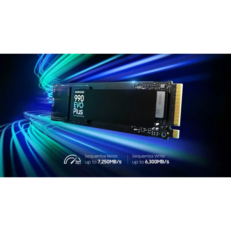 SSD M.2 2280 NVMe Samsung 1 TB (MZ-V9S1T0BW) PCIe 4.0, Skaitymas 7150 MB/s, Rašymas 6300 MB/s