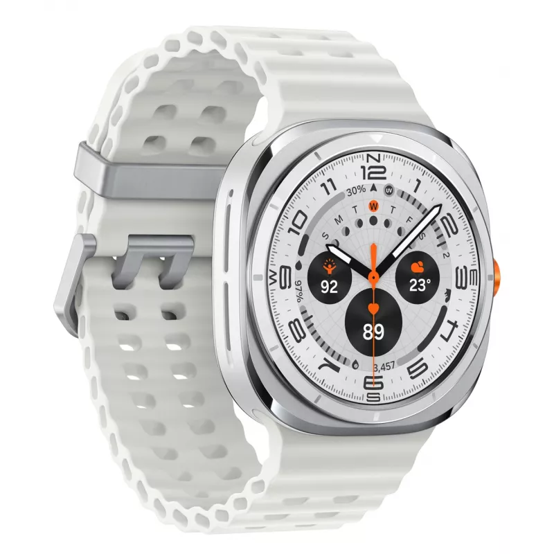 Samsung Galaxy Watch Ultra 3.81 cm (1.5 colio) AMOLED 47 mm Skaitmeninis 480 x 480 pikselių Liečiamas ekranas 4G Baltas Wi-Fi GPS (palydovas)
