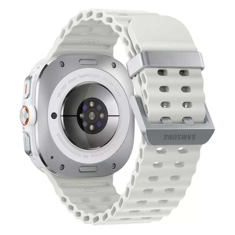 Samsung Galaxy Watch Ultra 3.81 cm (1.5 colio) AMOLED 47 mm Skaitmeninis 480 x 480 pikselių Liečiamas ekranas 4G Baltas Wi-Fi GPS (palydovas)